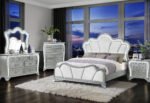 ARIA SILVER NIGHTSTAND WITH LED - Image 3