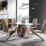 D4126N DINING TABLE AND 6 DINING CHAIRS