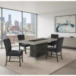 D8030 DINING TABLE AND 6 D8030 DINING CHAIRS