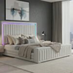 ELIAS GREY QUEEN BED WITH IMMERSIVE SOUND