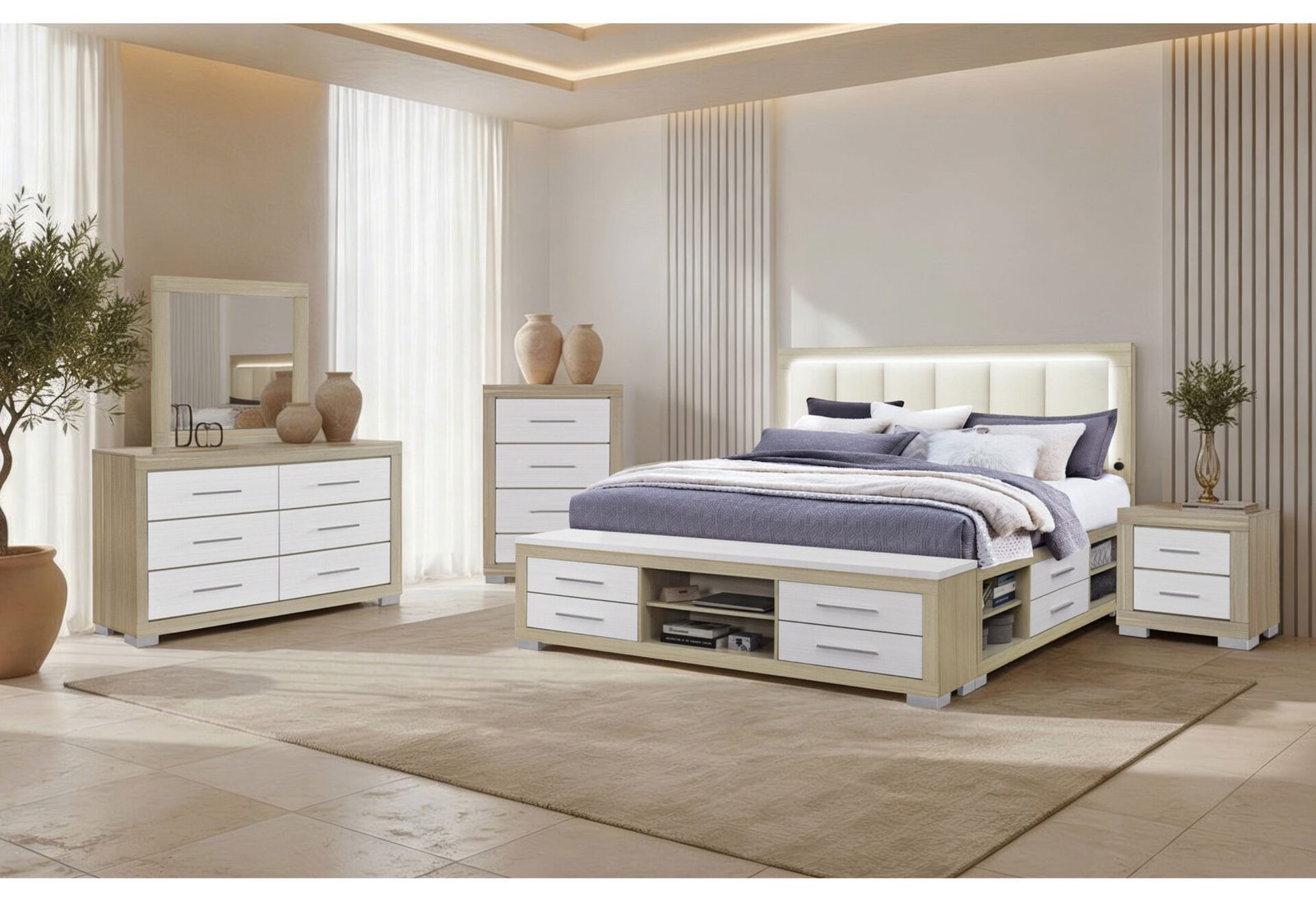 Emma-Natural-New-RSC-2.jpg EMMA NATURAL/WHITE FULL BED GROUP - Image 1