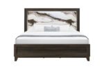 HARMONY BROWN FULL BED WITH LED