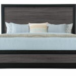 LISBON GREY AND BLACK KING BED