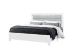 LUCCIA WHITE KING BED GROUP WITH LED - Image 3