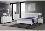 LUCCIA WHITE FULL BED GROUP WITH LED