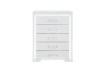 NAOMI SILVER MARBLE CHEST WITH LED
