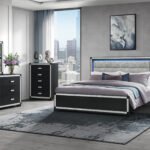 SOLEIL CHARCOAL QUEEN BED GROUP