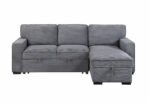U0203 LIGHT GREY REVERSIBLE SOFA BED - Image 2
