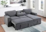 U0203 LIGHT GREY REVERSIBLE SOFA BED - Image 3
