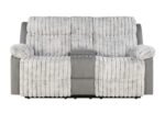 U6028 GREY RECLINING SOFA/CONSOLE RECLINING LOVESEAT - Image 3