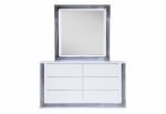 YLIME SMOOTH WHITE QUEEN BED GROUP - Image 6