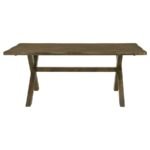 ALSTON 5-PIECE RECTANGULAR DINING TABLE SET KNOTTY NUTMEG - Image 4
