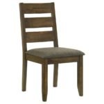 ALSTON WOOD DINING SIDE CHAIR KNOTTY NUTMEG (SET OF 2) - Image 3