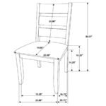 ALSTON WOOD DINING SIDE CHAIR KNOTTY NUTMEG (SET OF 2) - Image 13